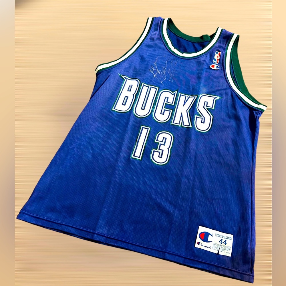 Autograph Glenn Robinson Bucks Jersey